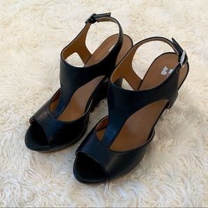 BP Black T-Strap Wedge